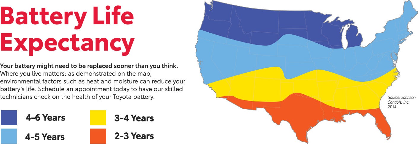 Battery Life Expectancy | Toyota of Katy in Katy TX