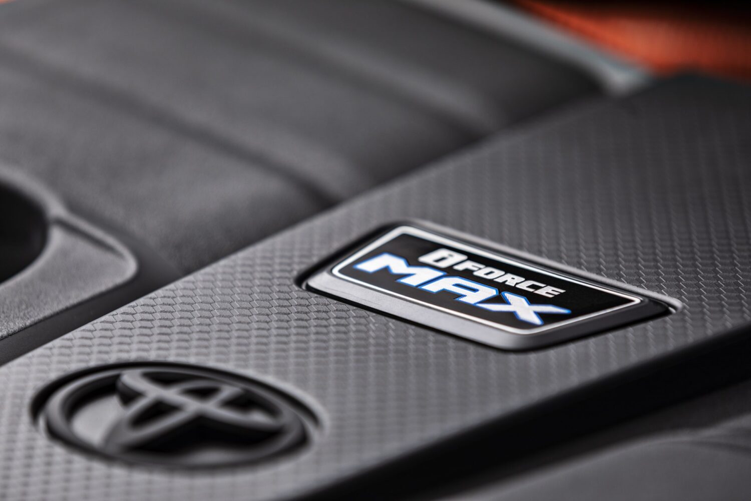 A close up of the Toyota Tundra i-FORCE MAX logo