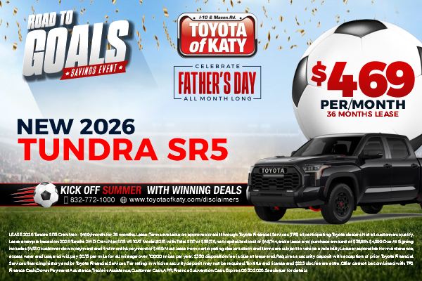 New 2026 Tundra SR5