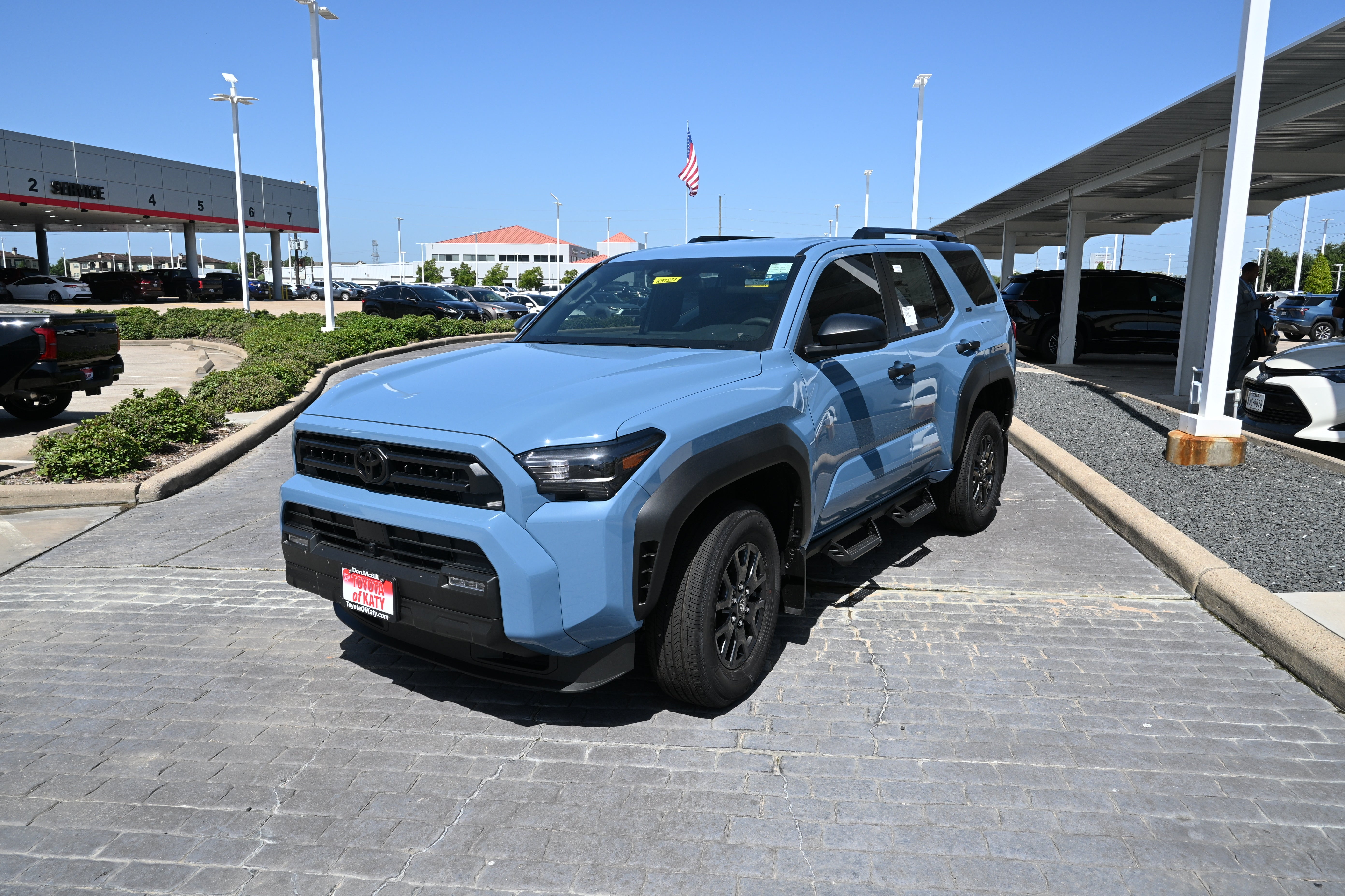 A blue 2026 Toyota 4Runner at Toyota of Katy