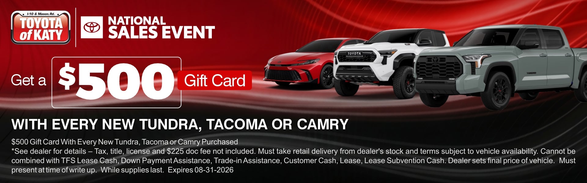$500 gift card Special