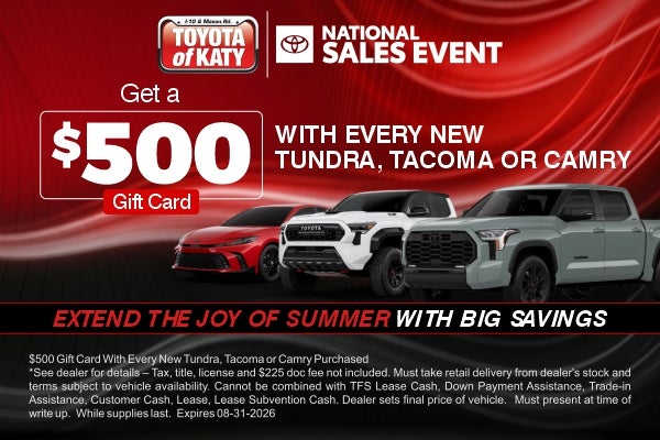 $500 gift card special