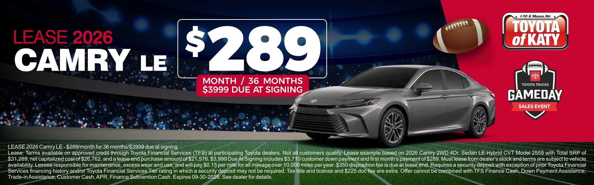 Camry lease special