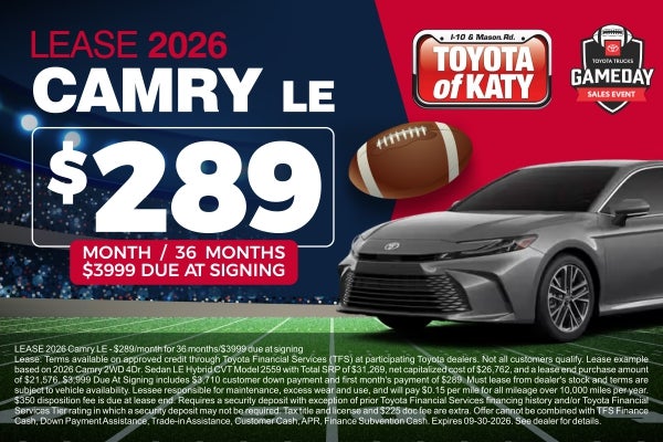 Camry lease special