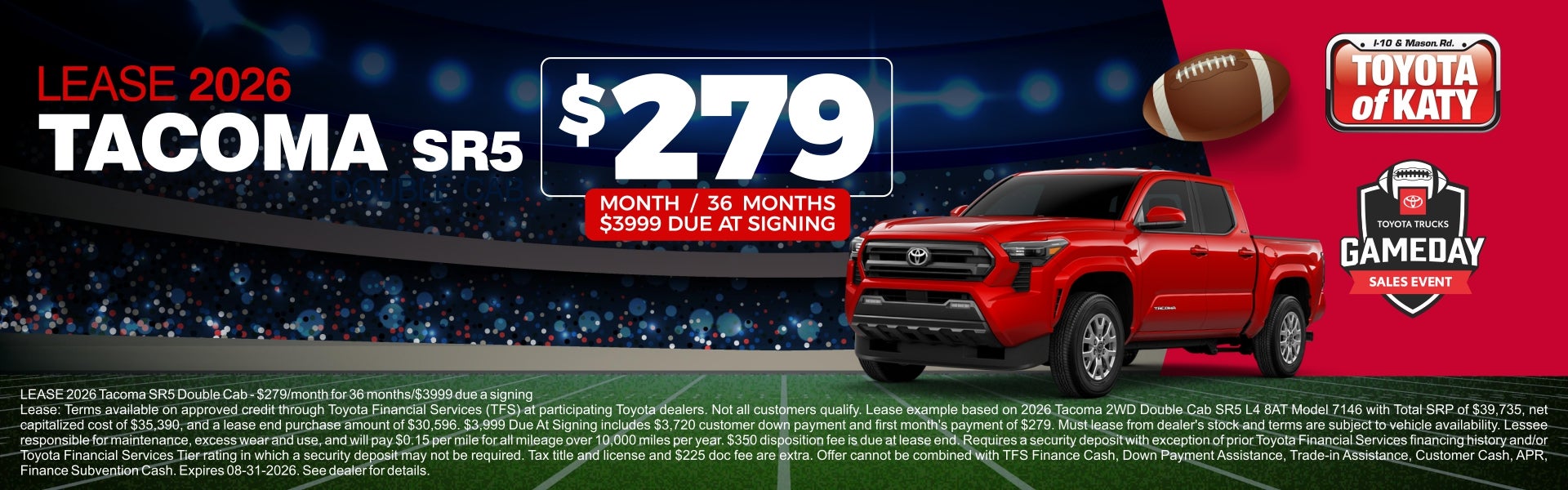 Tacoma lease special